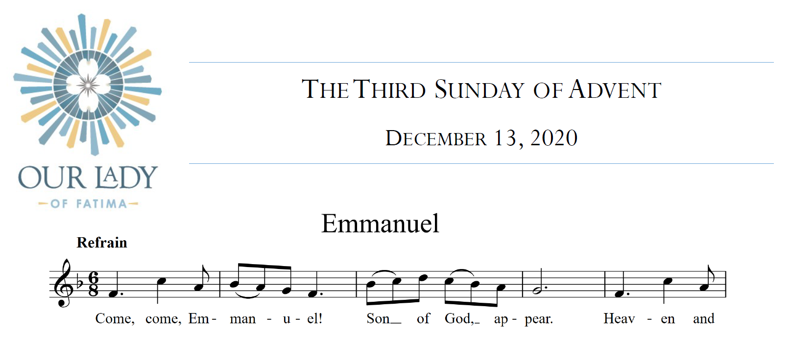 Worship Aid for The Third Sunday of Advent