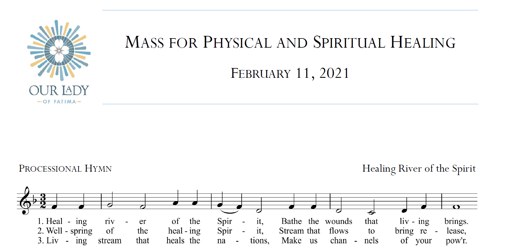 Worship Aid for Thursday, February 11, 2021