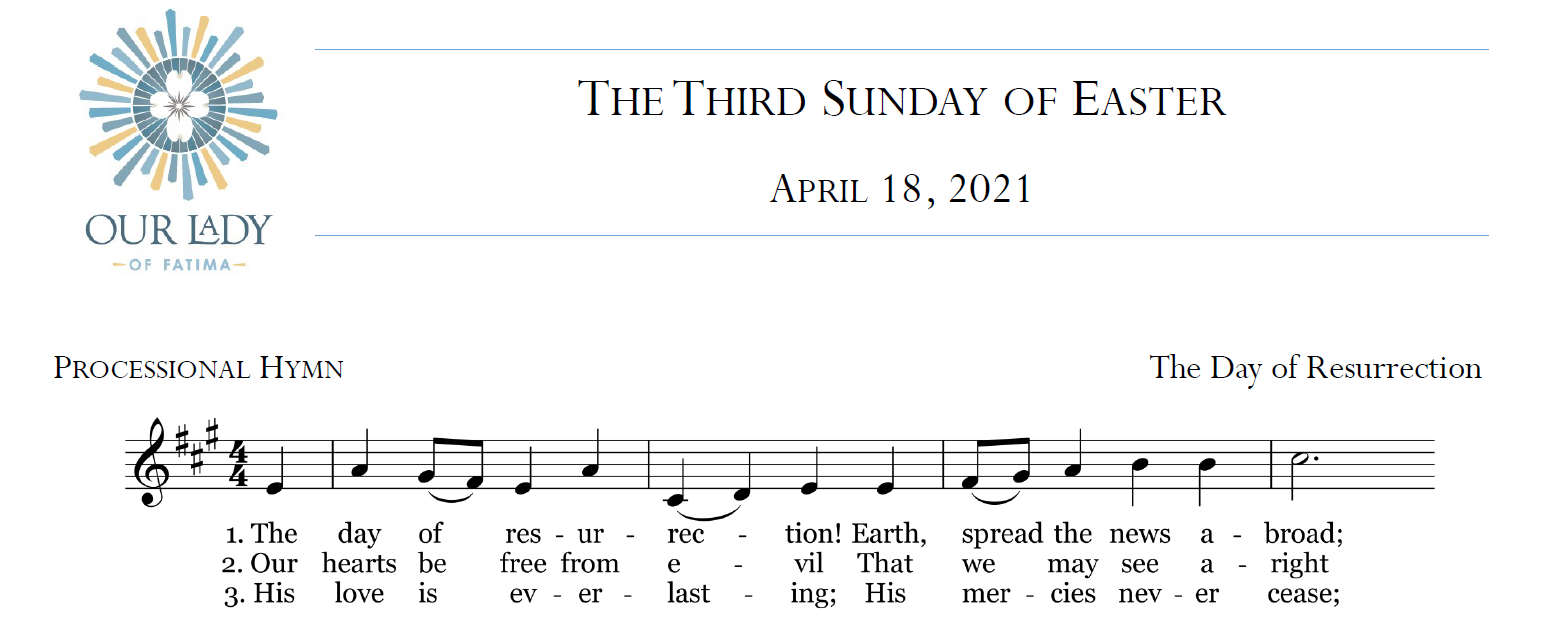 Worship Aid for Sunday, April 18