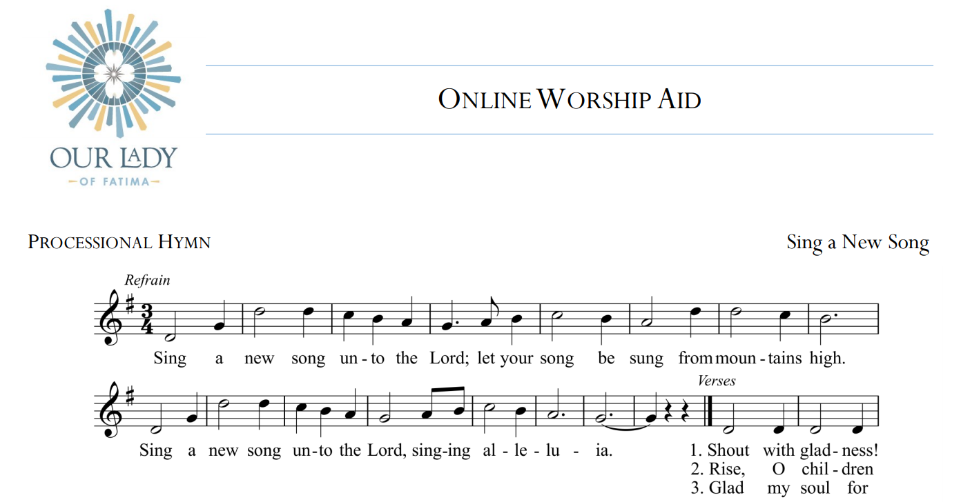 Worship Aid for Sunday, May 23