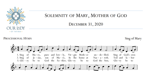 Worship Aid - December 31, 2020